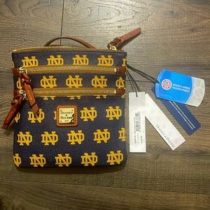 COPY - NWT Dooney & Bourke Notre Dame triple Zip Crossbody Bag